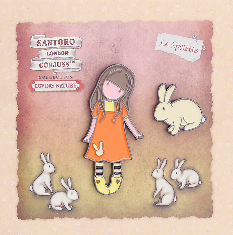 SANTORO PINS - HONEY BUNNIES