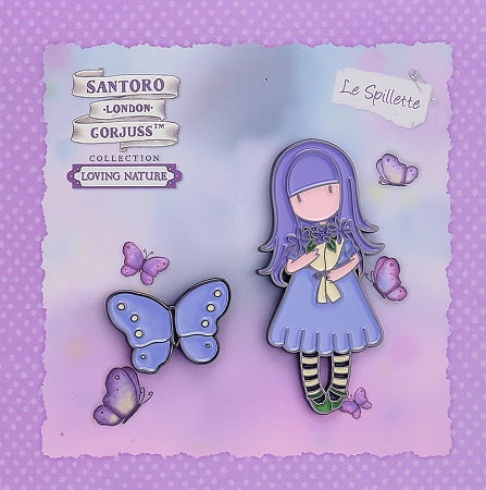 SANTORO PINS - SEND ME FLOWERS