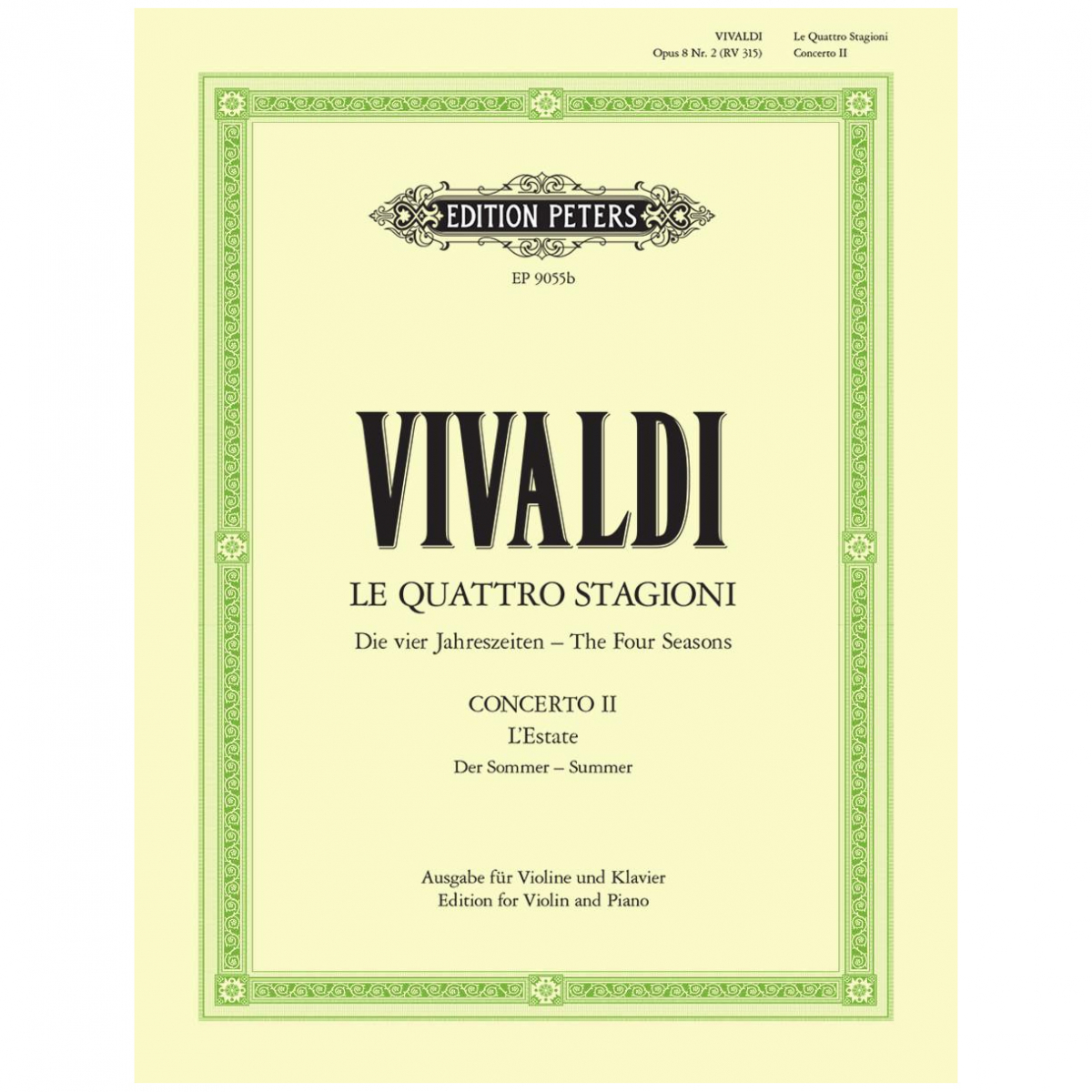 ANTONIO VIVALDI - CONCERTO IN G MINOR OP. 8 NO. 2 "SUMMER"