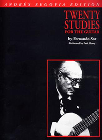 SEGOVIA ANDRE EDITION - TWENTY STUDIES FOR THE GUITAR BY FERNANDO SOR